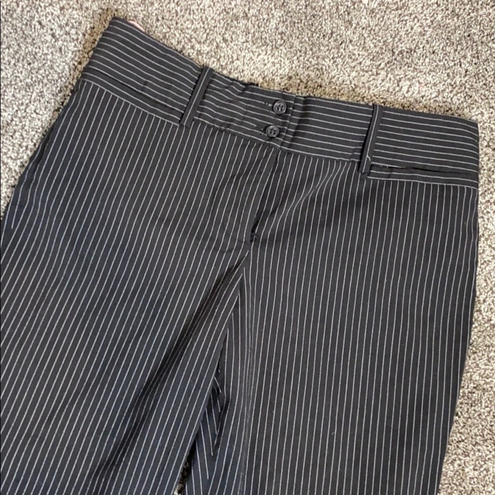 THE Limited Black pin stripe dress pants sz 12 - Picture 2 of 3